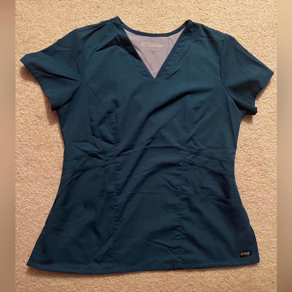 Grey's Anatomy Women's Teal Scrub Top